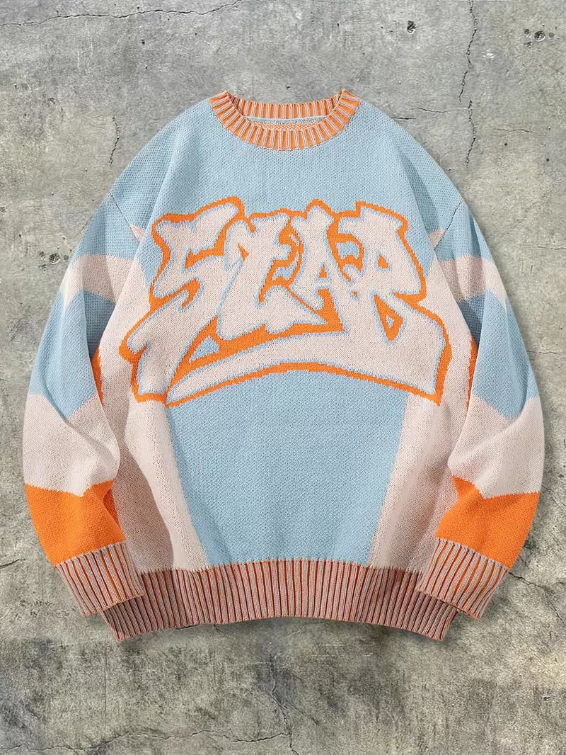 Men's Oversized Casual Long Sleeve Round Neck Sweater -(No Dry Clean) - Fall/Winter Sweater Jacket