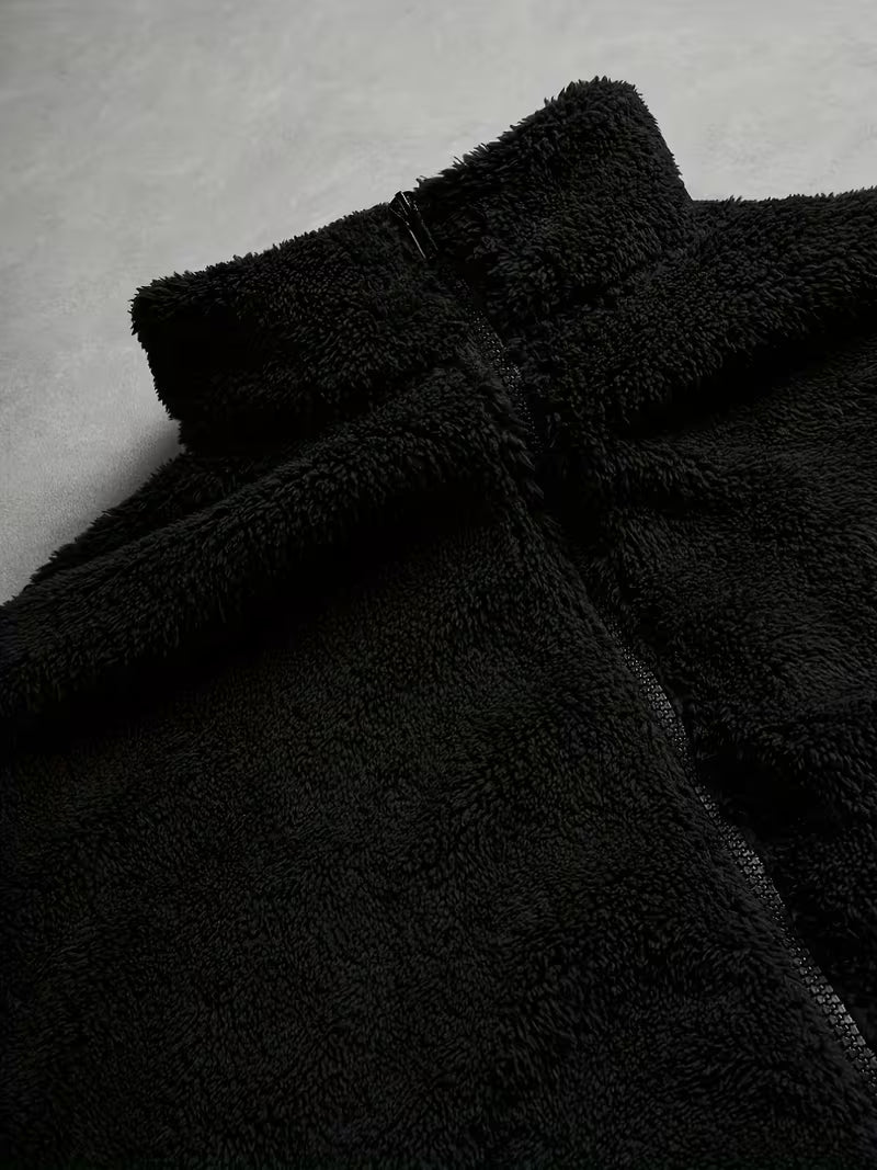 Men'S Casual Embroidered Velvet Jacket